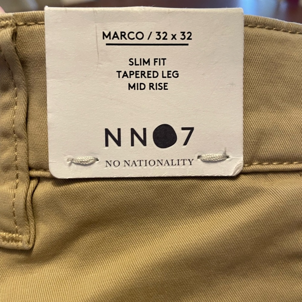 NN07 No Nationality Marco Slim Pant Men's 32x32 NWT